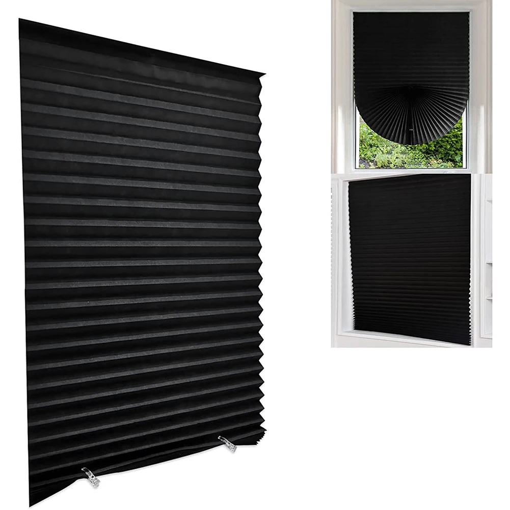 1pc 60×150CM/60×180CM Blackout Curtain Self-Adhesive Cutting Curtains Portable Roller Blinds For Living Room Bedroom Kitchen
