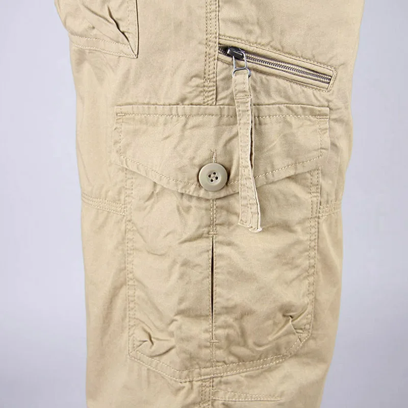 Long Length Cargo Shorts Men Summer Multi-Pocket Casual Cotton Elastic Capri Pants Men Military Tactical Short Hot Breeches 5XL - Image 6
