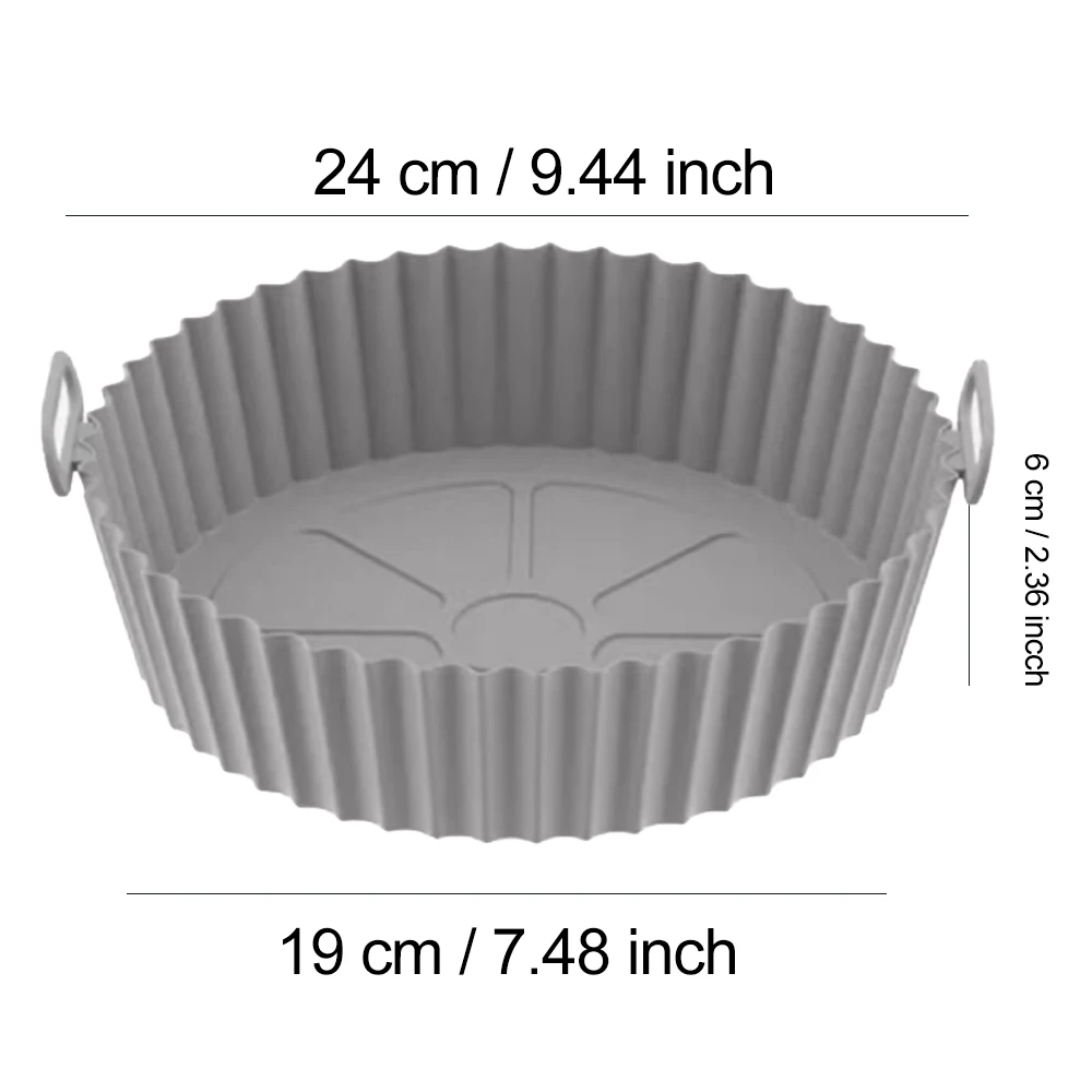 Silicone Air Fryer Liners Pot,Airfryer Basket Cooking Gadgets ,Reusable Baking Tray Non-stick Pizza Pan Oven Kitchen Accessories - Image 16