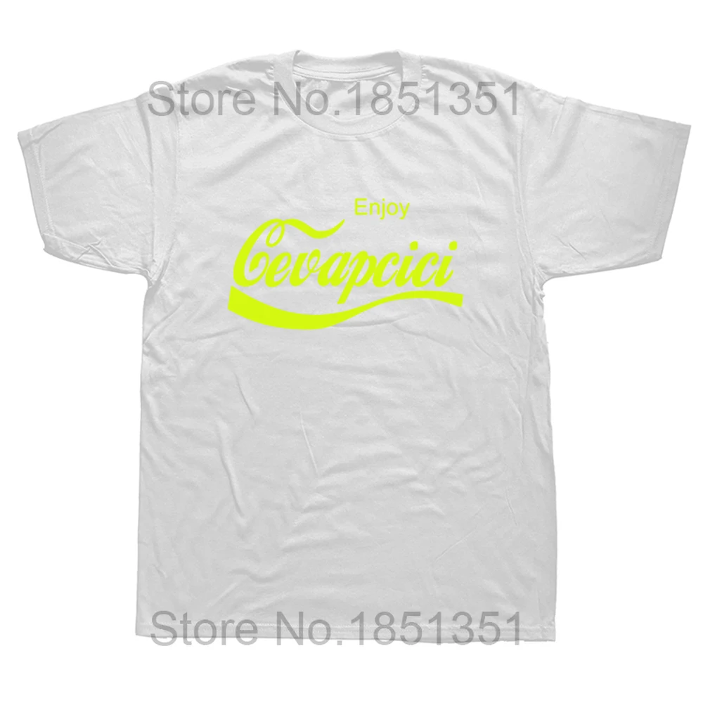 Enjoy Cevapcici Red T Shirt Print for Men Cotton New Cool Tee Cola Parody Retro Vintage Balkan Croatia Serbia Macedonia Cevape - Image 9