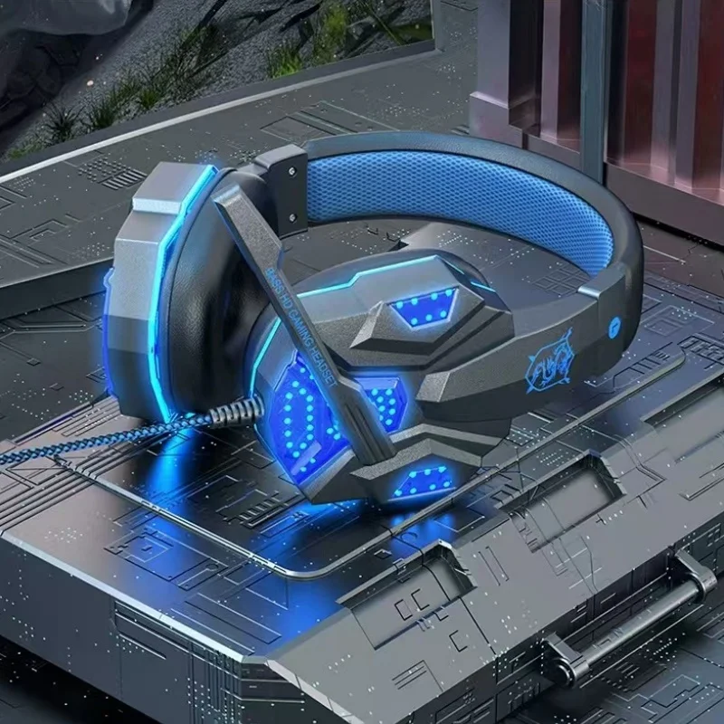 HOMEFISH SY830MV RGB Gaming Headset with Microphone Over-Ear Wired Headphones Drivers Lightweight for PC PS5 Xbox Switch - Image 12