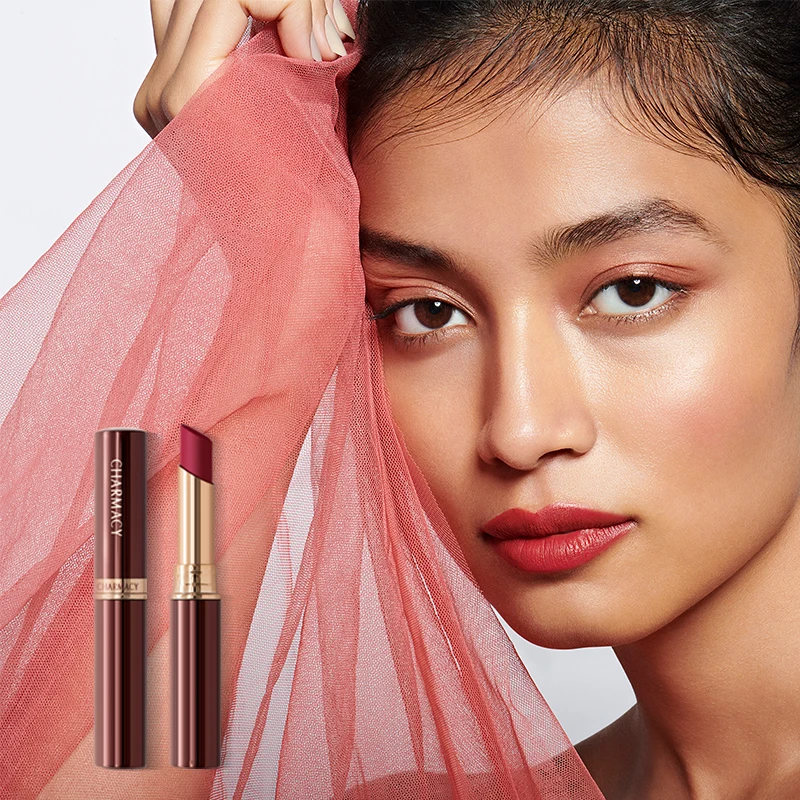 CHARMACY Long Lasting Waterproof Matte Nude Lipstick Luxury Korean Velvet Easy to Wear Lip Stick for Women Makeup Cosmetic - Image 2