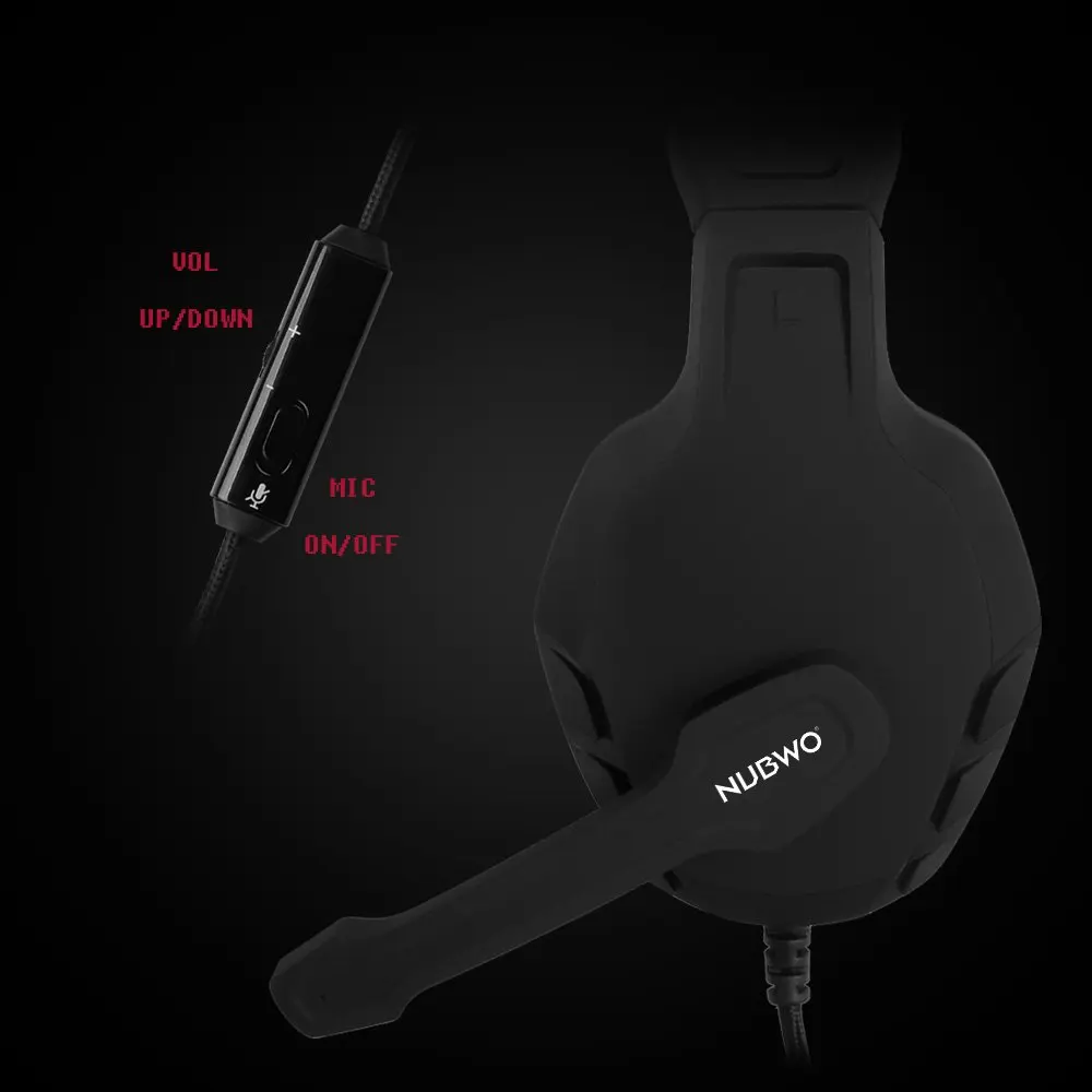 NUBWO U3 Xbox One PS4 Gaming Headset PC Mic Laptop Computer Stereo Headphones with Microphone for Playstation 4Xbox 1 Controller - Image 15