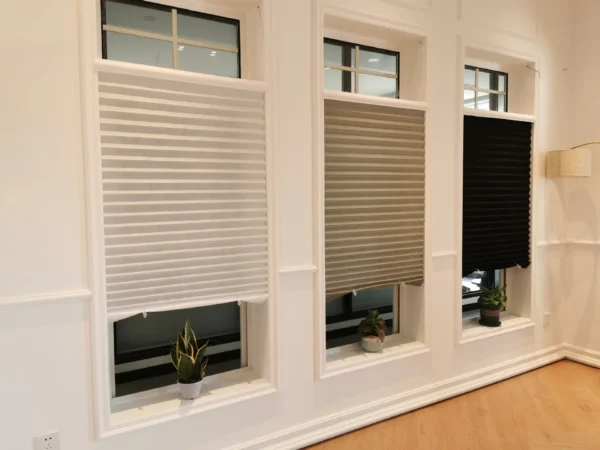1 PC Easy Installation Window Shades Non-woven Fabric Pleated Zebra Blinds Roller Room Blackout Curtain For Living Room Balcony
