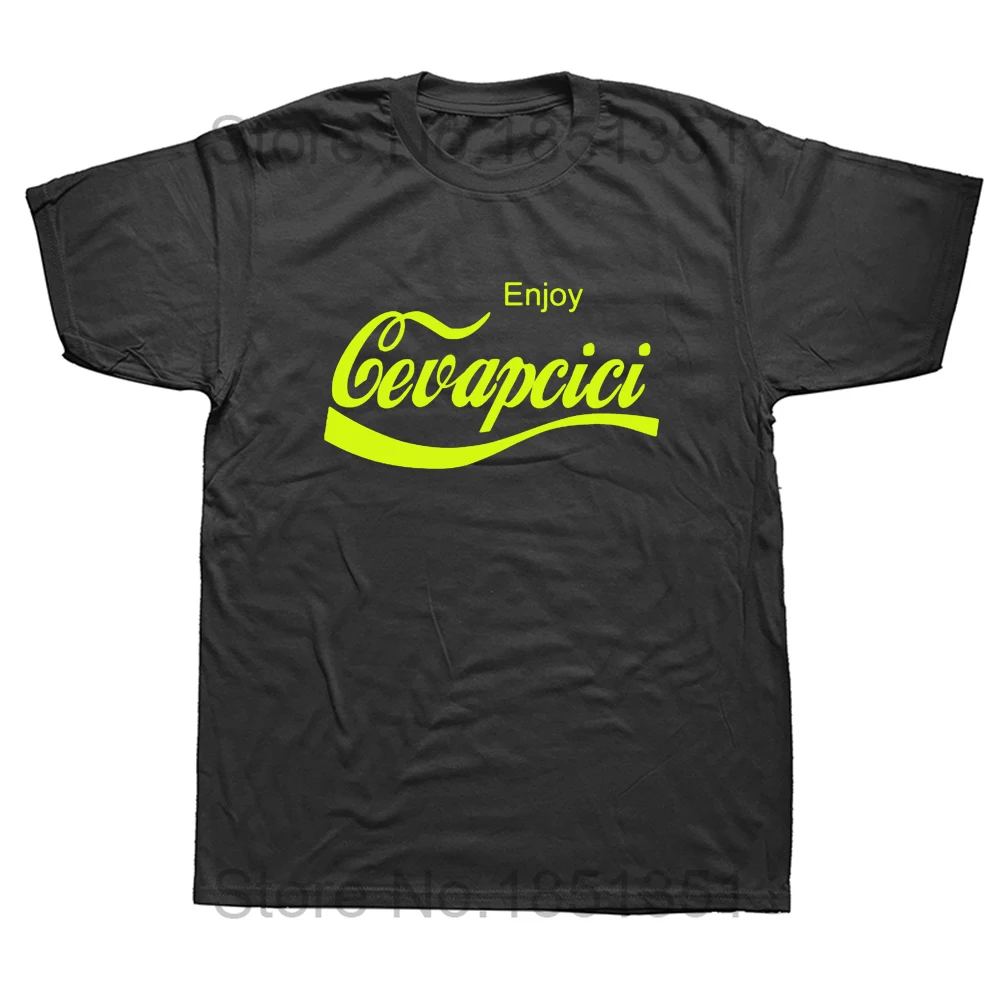 Enjoy Cevapcici Red T Shirt Print for Men Cotton New Cool Tee Cola Parody Retro Vintage Balkan Croatia Serbia Macedonia Cevape - Image 12