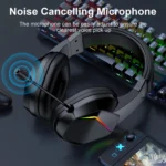 S87e0e0c205bd4a85b479e358886768c5u.webp BT Wireless Gaming Headset - LED Light Low Latency Headphones with 40mm Drivers, Omnidirectional Mic, Adjustable Volume for Game