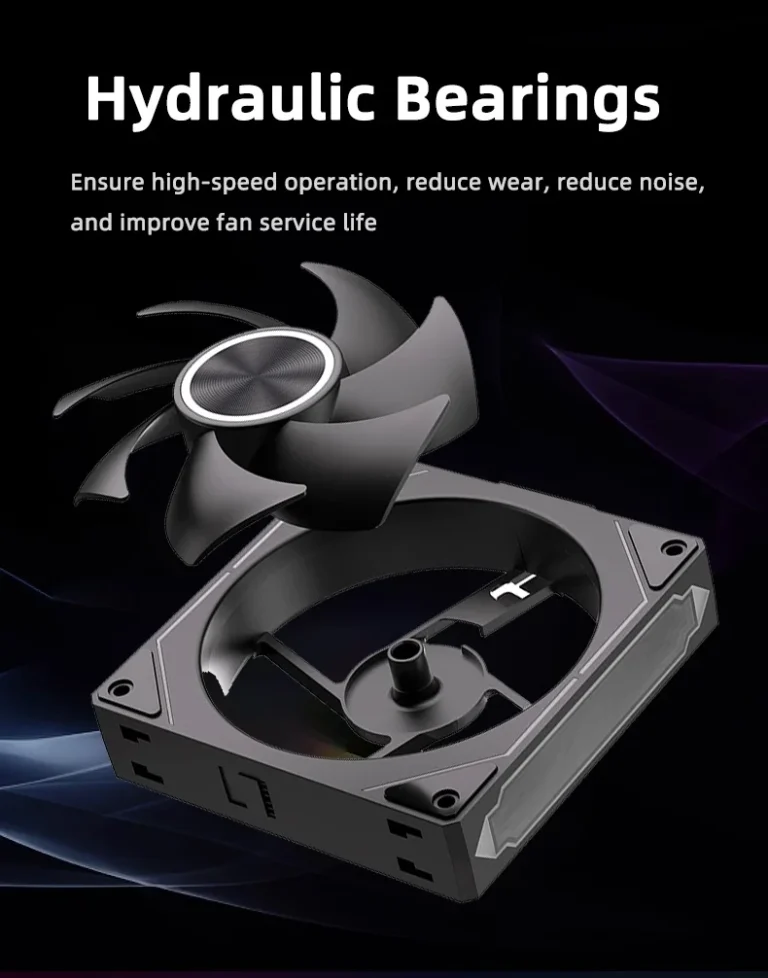 S897bcc5cb718447391fdf356899f9cbfS.webp Coolcirc DL-2 120mm ARGB Cooling Fan Modular Wireless Stackable Splicing 800-2000RPM PWM Silent for Gaming PC Case Water Cooler