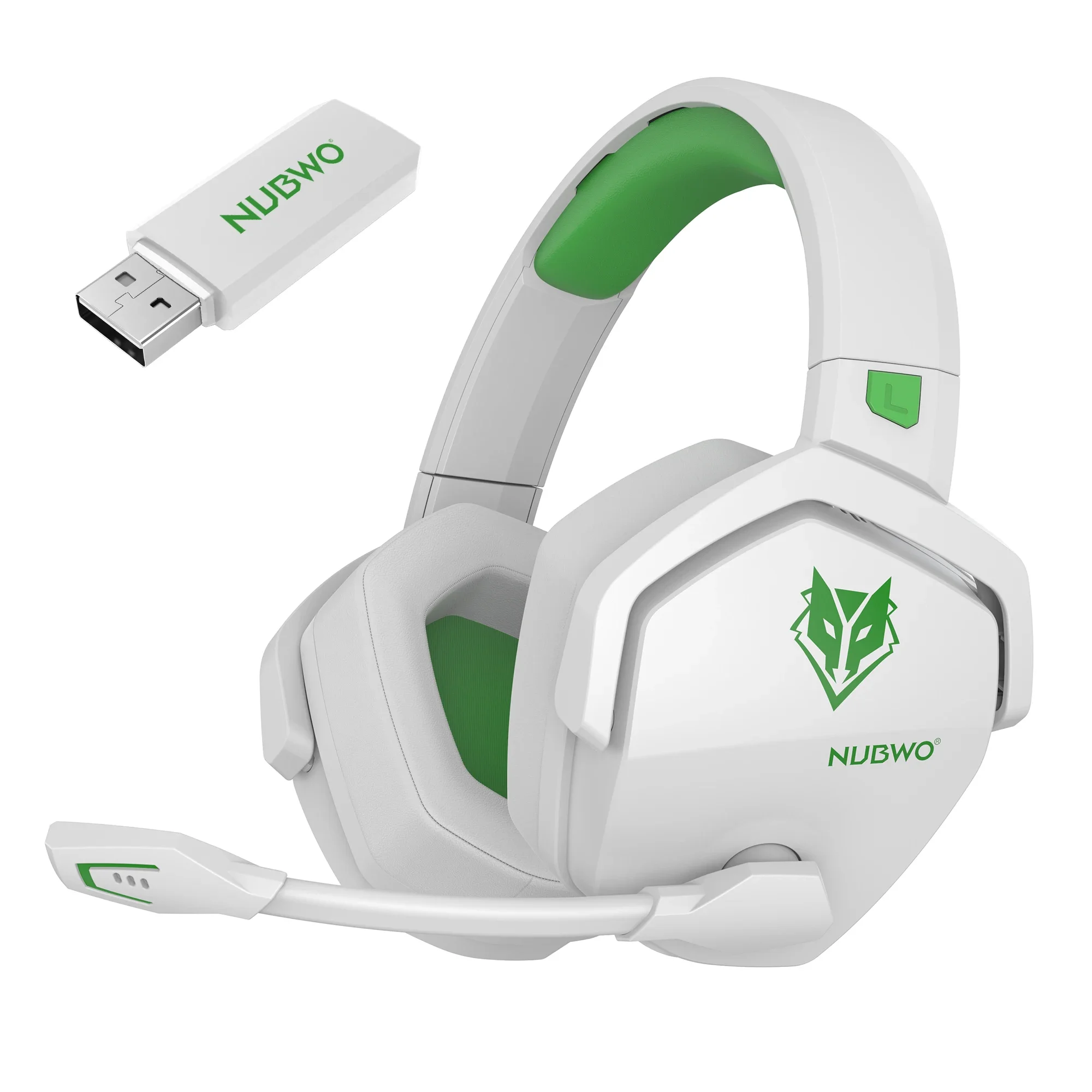 NUBWO G06 Wireless Headsets Gamer with Charging Station for Headset and PS5 Controller Gaming Headphones Long Battery Life - Image 7