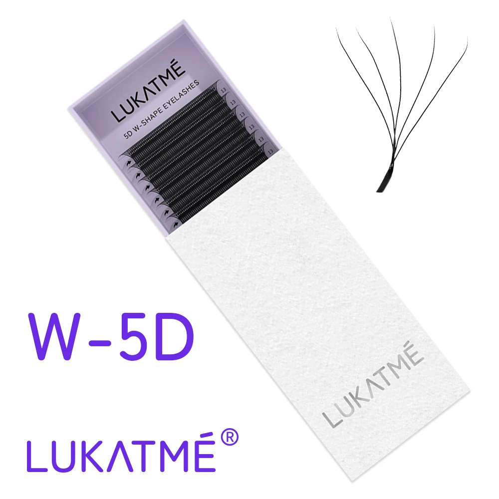 LUKATME 5D W Eyelash Extensions C/D Curl 8-15mm W Shaped 5D Fans False Lashes Mega Volume 5D Eyelash for Makeup - Image 8