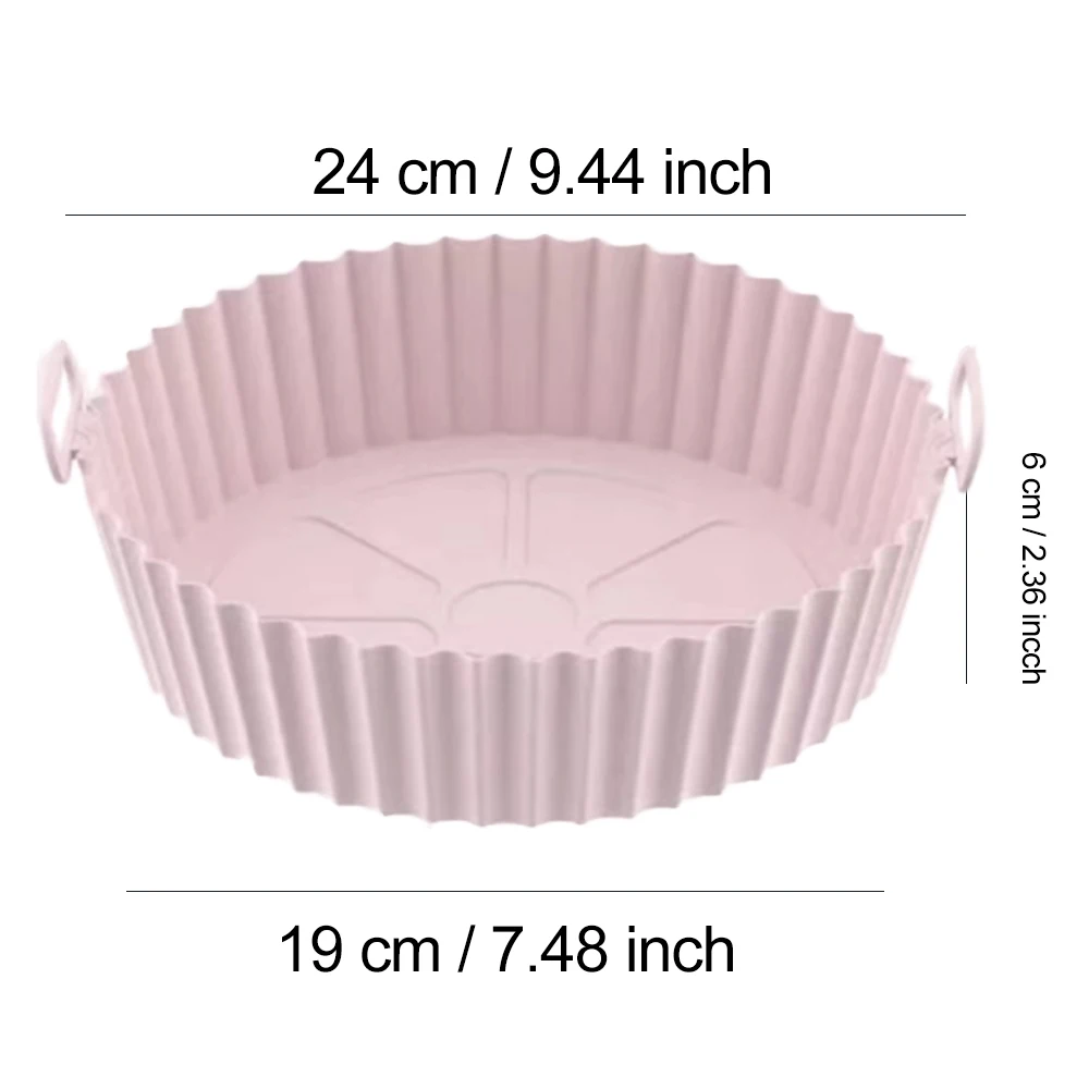 Silicone Air Fryer Liners Pot,Airfryer Basket Cooking Gadgets ,Reusable Baking Tray Non-stick Pizza Pan Oven Kitchen Accessories - Image 20
