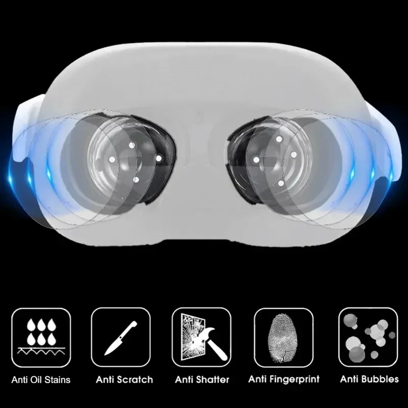 Tempered Glass Lens Film For Meta Quest 3 Soft TPU Protective Hydrogel Film for Meta Quest3 Headset Full Cover Screen Protector - Image 4
