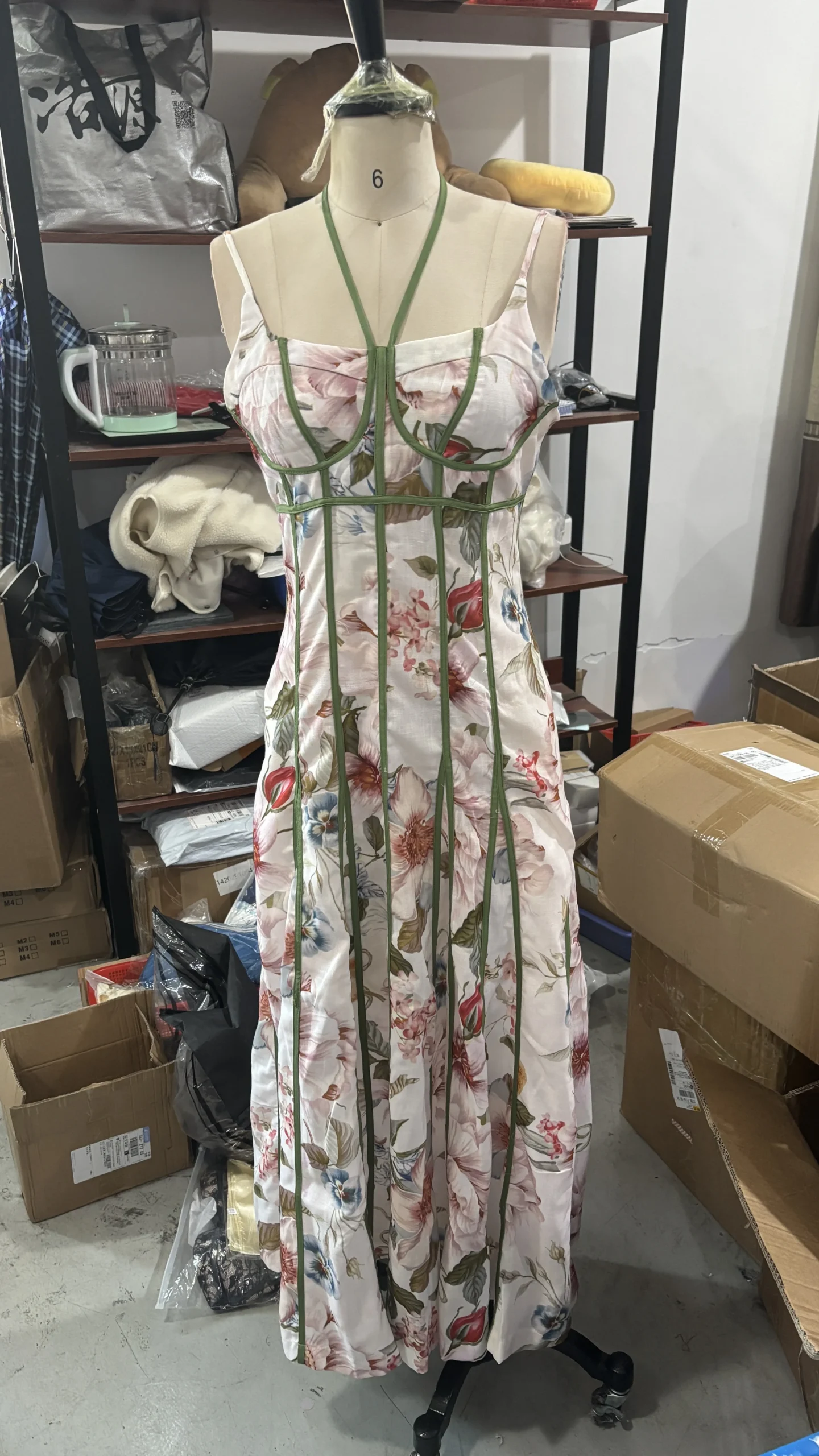 Fashion Women's Dress Halter Sleeveless Hollow Out Print Female Dresses 2026 Summer Vacation Holiday Beach Chic Sexy Lady Robe - Image 7