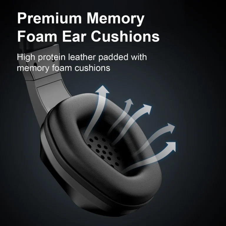 S8fbb889190e94c47a9f16e5732264ce5j.webp BT Wireless Gaming Headset - LED Light Low Latency Headphones with 40mm Drivers, Omnidirectional Mic, Adjustable Volume for Game