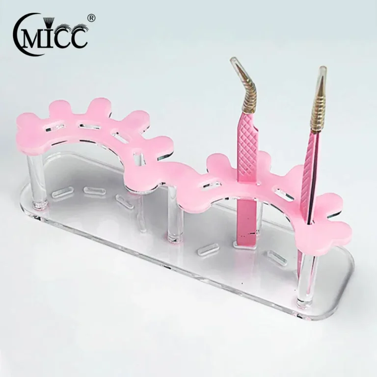Acrylic Eyelash Tweezers Storage Rack Tweezer Organizer Holder Stand Eyelash Extension Tools Makeup Beauty Shelf 8 Holes