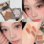 S9302feeba00740e785b14447d6e10775S.webp 5 Colors Eyeshadow Palette Purple Glitter Pearlescent Matte Eye Shadow Shimmer Makeup Long Lasting Women Beauty Eye Cosmetics