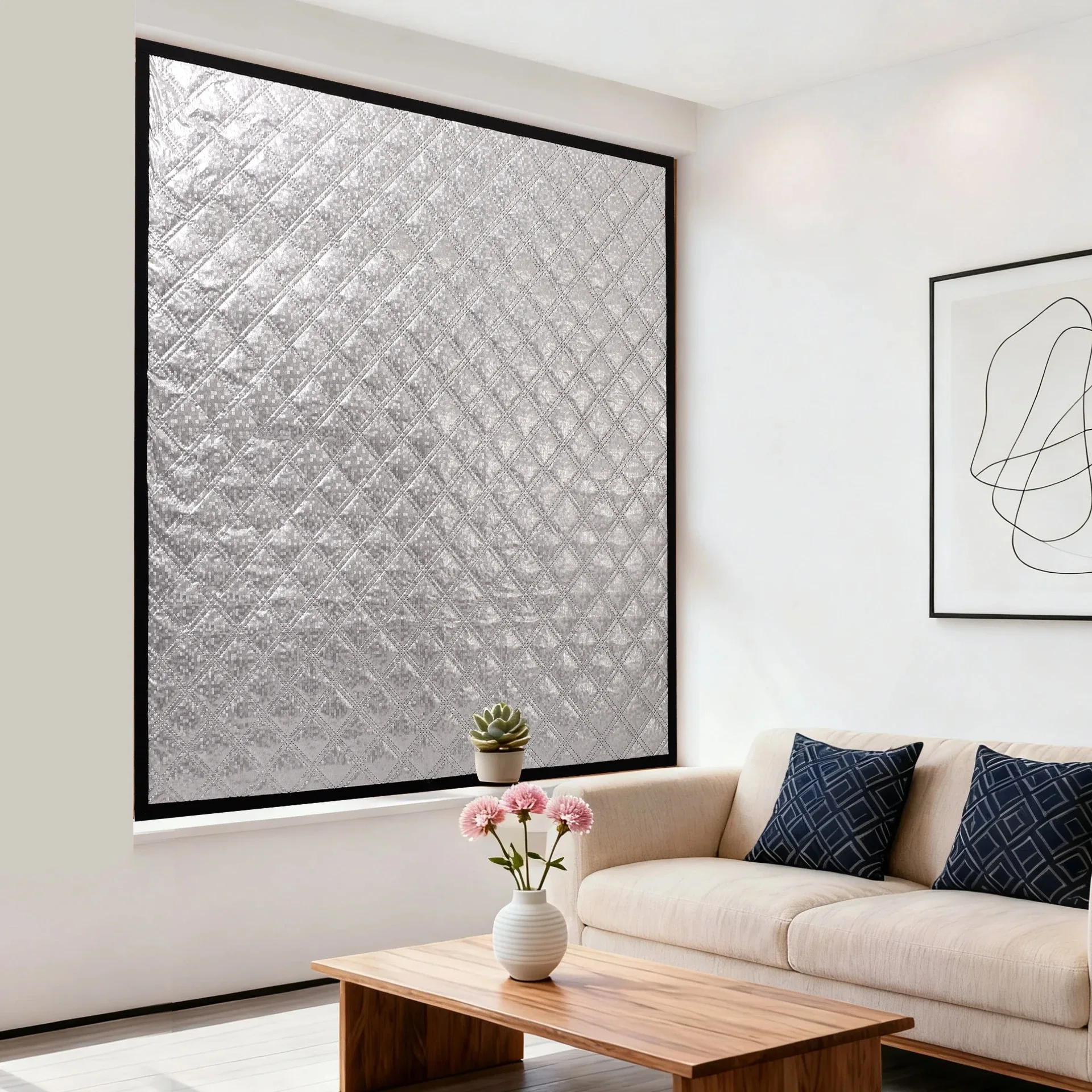Windproof thermal curtain winter bedroom windproof thermal artifact heat storage insulation film cold seal Windows waterproof - Image 3