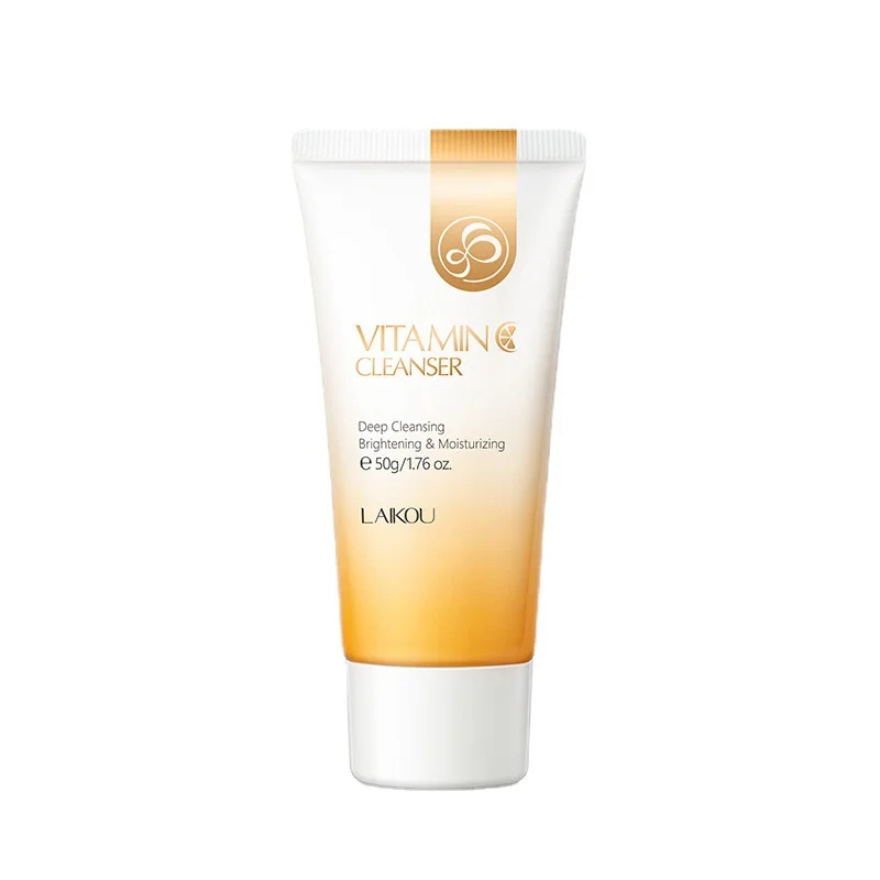 LAIKOU 50g Vitamin C Facial Cleanser Brightening Moisturizing Deep Cleansing Foam Dense Amino Acid Gentle Cleanser Face SkinCare - Image 7