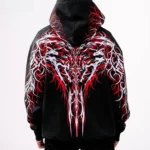 S966c1b558fc8457da248add1fb3fbf9a1.webp Y2K Gothic Reflective 444 Print Hoodie Men Women Harajuku Streetwear Oversized Black Hooded Sweatshirt Hip Hop Pullover Tops New