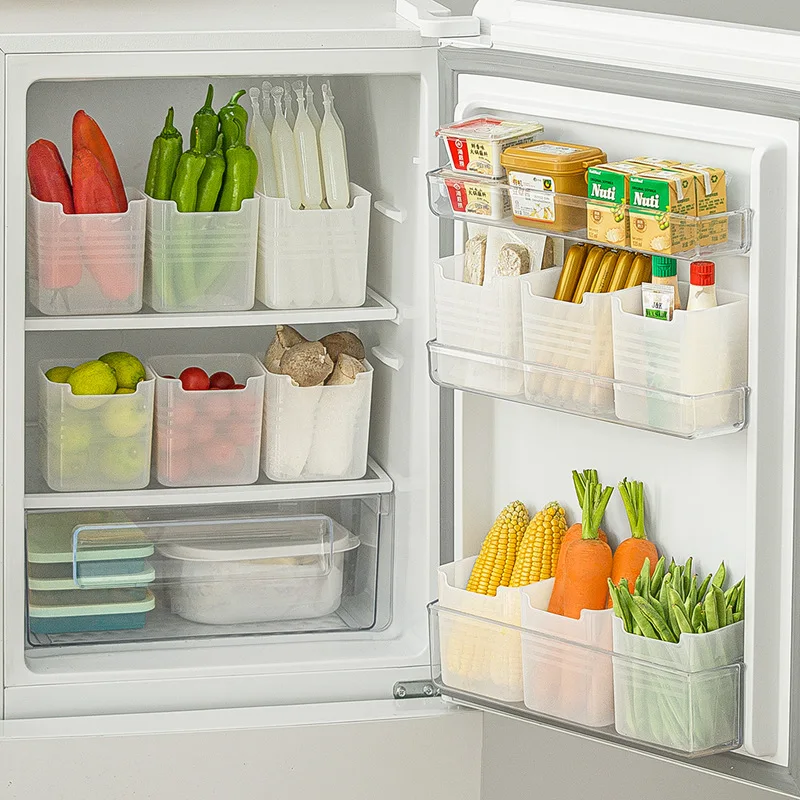 Fridge Organizer Refrigerator Side Door Organizer Box Food Sorting Crisper Household Kitchen Organizing Food Grade Kitchen Box - Image 2