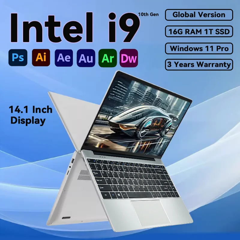 S9bb68966e90845279a2d5e0411da26e2i.webp Intel Core i9-10980hk 14.1” Gaming i9 Laptop Windows 11 16GB RAM 1/2TB M.2 SSD Laptops 4K HD Gaming Notebook PC