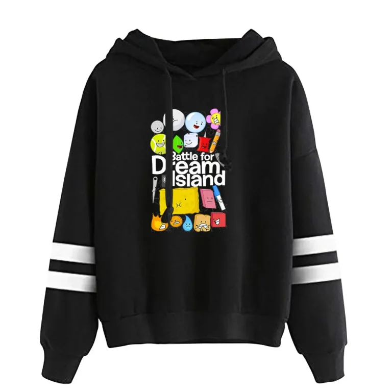Jacknjellify BFDI Battle For Dream Island Merch Pullover Hoodie Merch Fashion Hoodie Fashion Sweatshirt Pullover Tracksuit