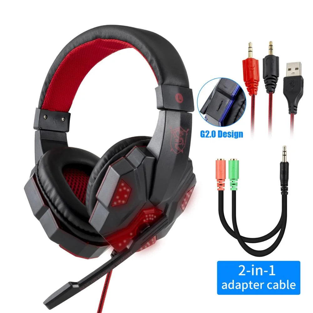 Professional Led Light Wired Gaming Headphones With Microphone For Computer PS4 PS5 Xbox Bass Stereo PC Gaming Headset Gifts - Image 8