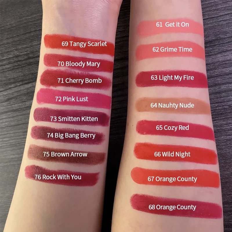 CHARMACY Long Lasting Waterproof Matte Nude Lipstick Luxury Korean Velvet Easy to Wear Lip Stick for Women Makeup Cosmetic - Image 3