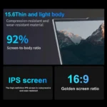 Sa5e6580da1964214b5ff5e091355d2102.webp Windows 11 Pro 15.6" Ultra Slim Laptop intel Core i9-9900U 16GB RAM 1/2TB SSD Fingerprint Unlock Office game Backlight Laptop