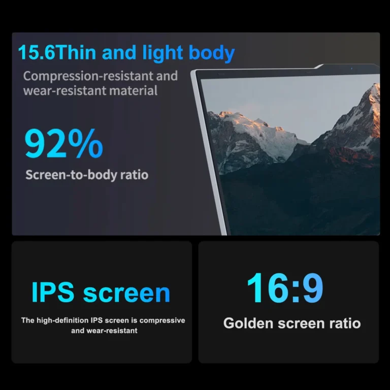 Sa5e6580da1964214b5ff5e091355d2102.webp Windows 11 Pro 15.6" Ultra Slim Laptop intel Core i9-9900U 16GB RAM 1/2TB SSD Fingerprint Unlock Office game Backlight Laptop