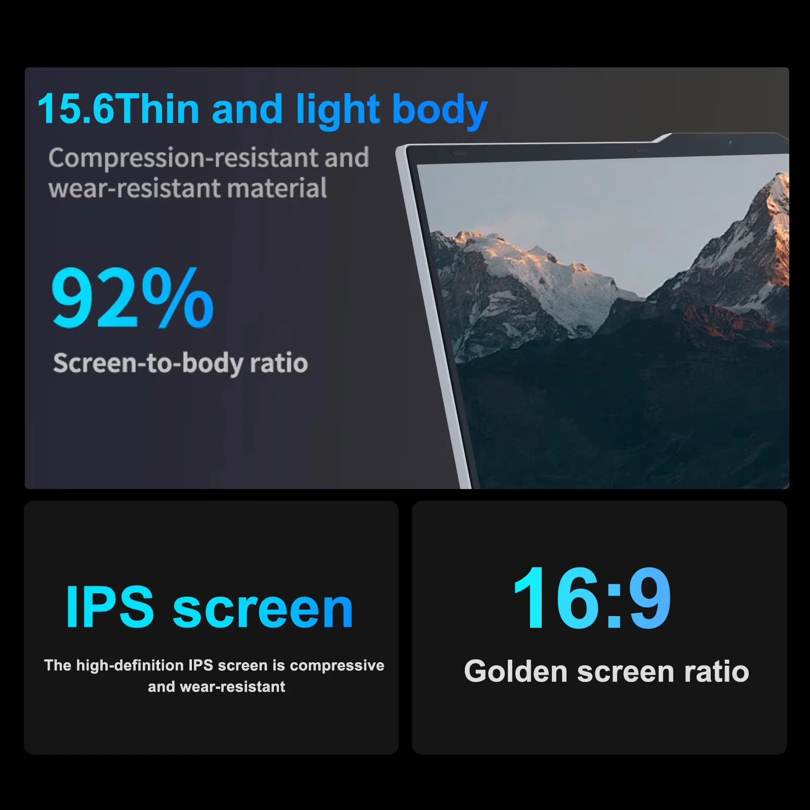 Windows 11 Pro 15.6" Ultra Slim Laptop intel Core i9-9900U 16GB RAM 1/2TB SSD Fingerprint Unlock Office game Backlight Laptop - Image 4