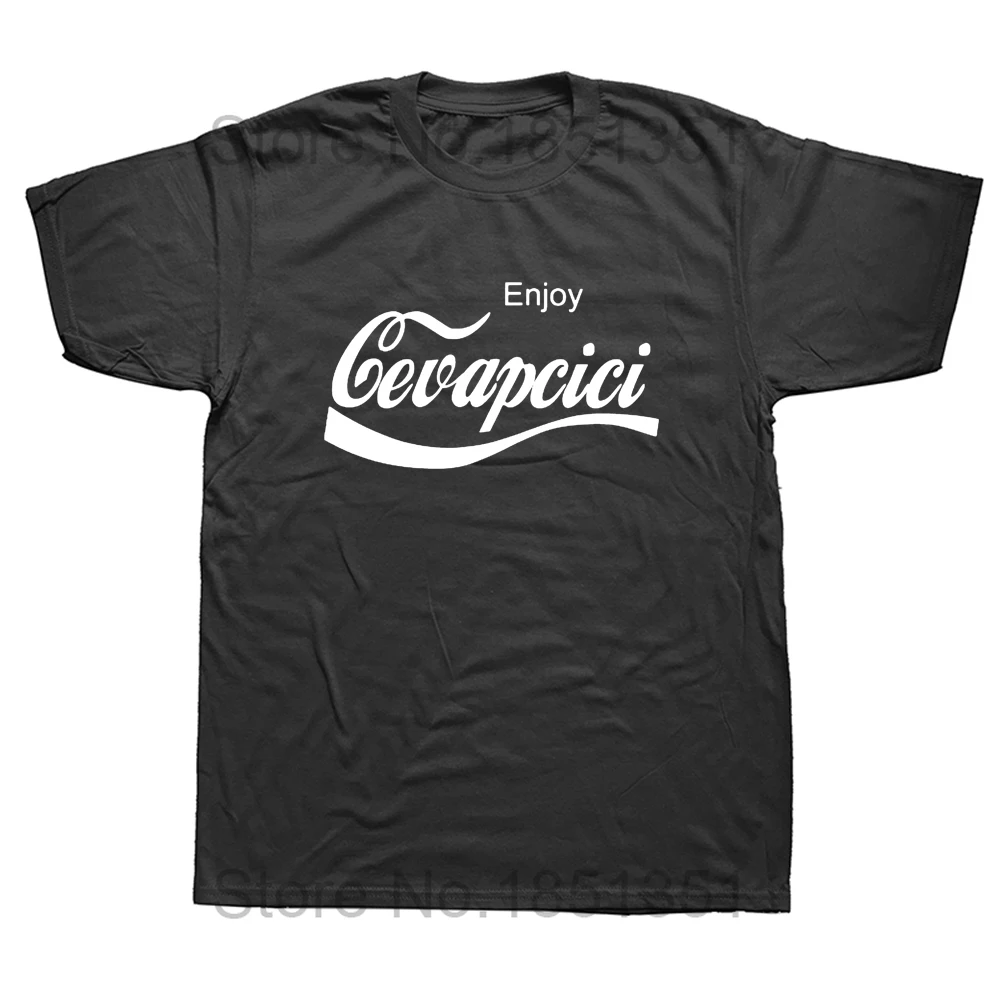Enjoy Cevapcici Red T Shirt Print for Men Cotton New Cool Tee Cola Parody Retro Vintage Balkan Croatia Serbia Macedonia Cevape - Image 10