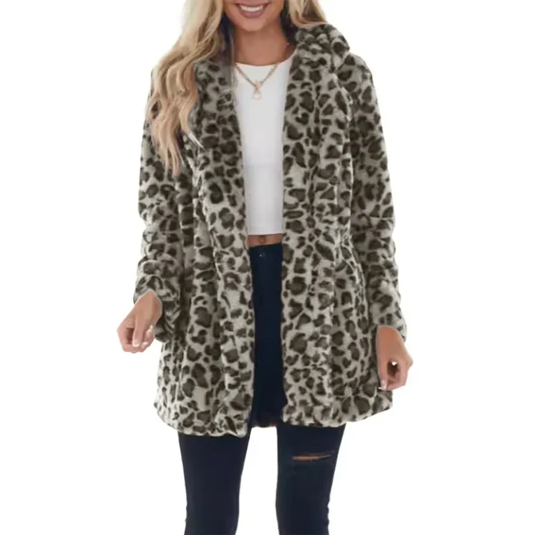 Saa2eb466eac549439981dbe3c8bf7f00S.webp Women Winter Warm Faux Fur Coat Fashion Casual Turn-down Collar Leopard Jackets Ladies Streetwear Long Sleeve Pockets Overcoats