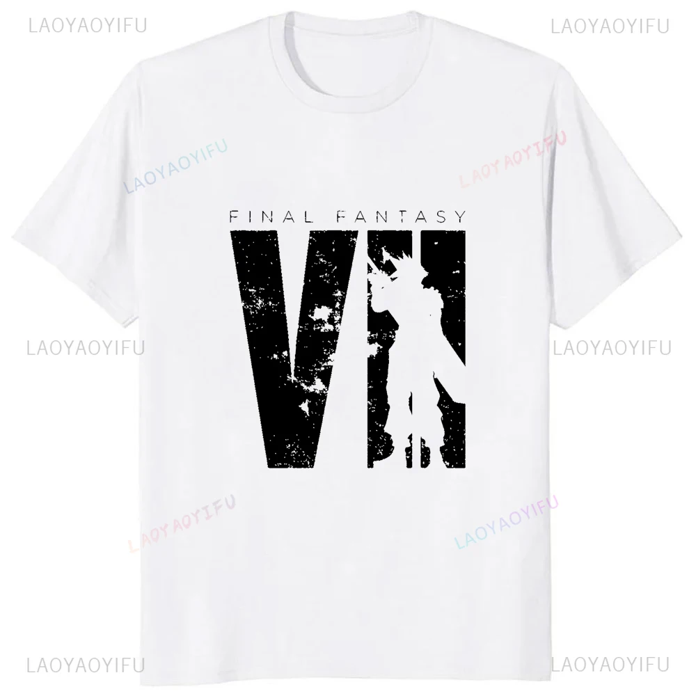 Japan Game Final Fantasy Creative Printed Cloud Strife Tshirt VII Remake Harajuku Anime Man T-shirt Causal Hipster Comfort Tees - Image 2