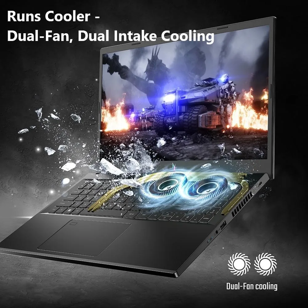 Gaming Laptop 15.6 Inch FHD 144Hz IPS Display Intel Core i5-13420H NVIDIA RTX 4050 8GB DDR5 512GB SSD WiFi 6 Backlit - Image 5