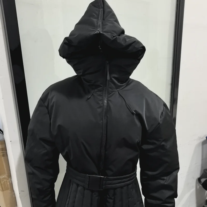 Women Fur Collar Hooded Skiwear Fashion Solid Thicken Zipper High Waist Slim Outdoor Overalls Jumpsuit Lady Winter Outwear - Image 8