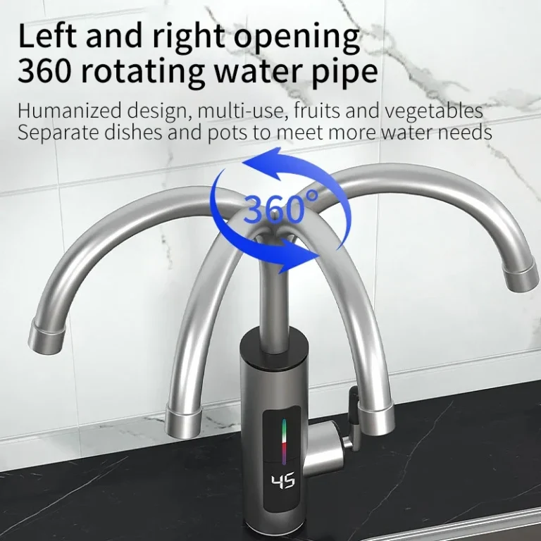 Sae7fd64c133d4170bb5e57fc63fad020V.webp 3000W 220V Electric Kitchen Water Heater Tap Instant Hot stainless steel Water Faucet Heater Cold Heating Faucet