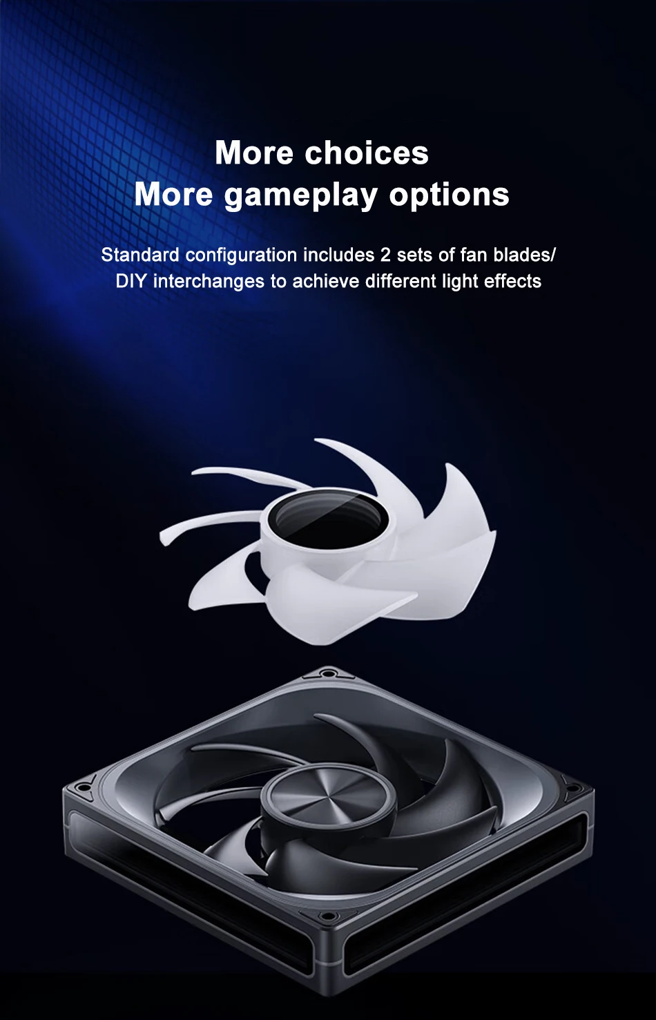 JONSBO ZA-140/420 Case Cooling Fan 140mm ARGB 3 Connected Bodies PWM Quiet Fan Replaceable Fan Blades - Image 17