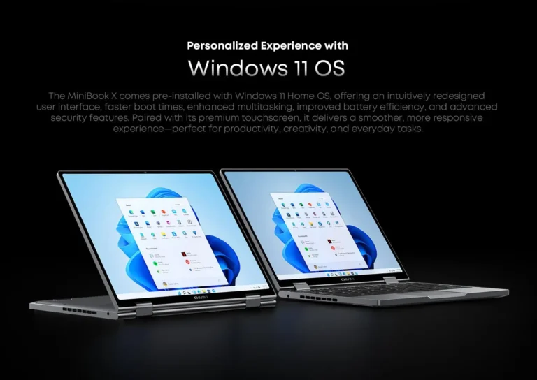 CHUWI MiniBook X 2-in-1 Touch Screen Laptop Intel N150 16GB LPDDR5 512G SSD 10.51"1920x1200 FHD Resolution Ultra-thin Notebook