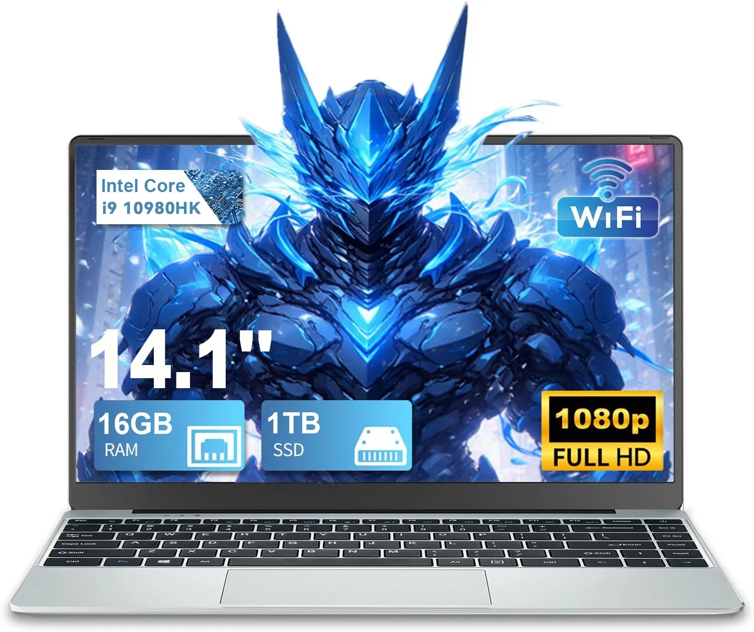 Intel Core i9-10980hk 14.1” Gaming i9 Laptop Windows 11 16GB RAM 1/2TB M.2 SSD Laptops 4K HD Gaming Notebook PC - Image 7