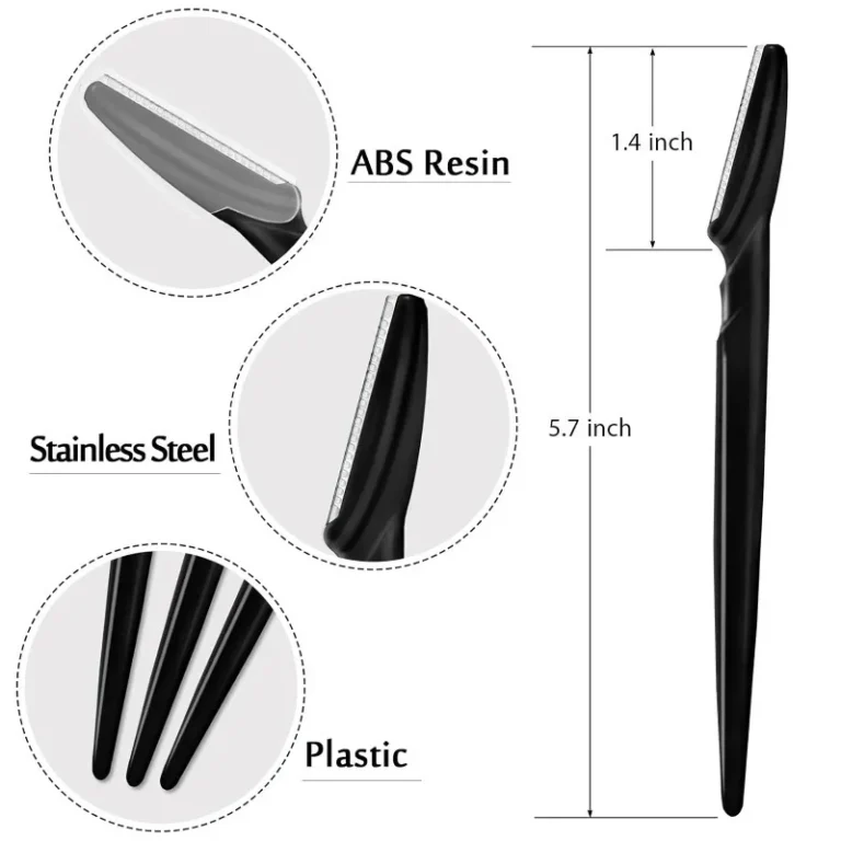 Sb9b347aee2244daeaffa2081bf7c2b91H.webp 3/30/40Pcs Body Hair Removal Shaver Blades Eyebrows Shaping Knife Eyebrow Trimmer Makeup Beauty Tools Safe Eye Brow Razor Face
