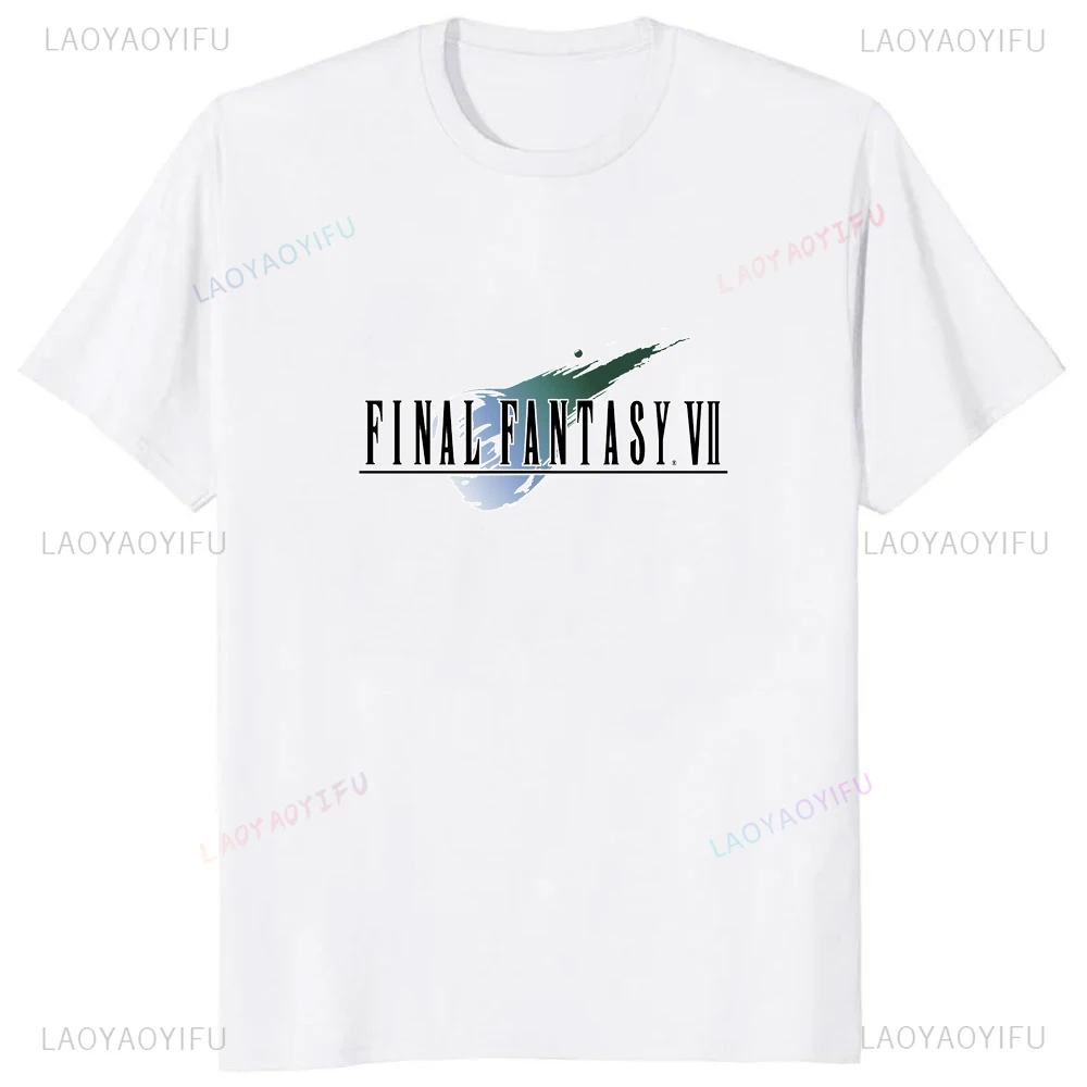 Japan Game Final Fantasy Creative Printed Cloud Strife Tshirt VII Remake Harajuku Anime Man T-shirt Causal Hipster Comfort Tees - Image 4