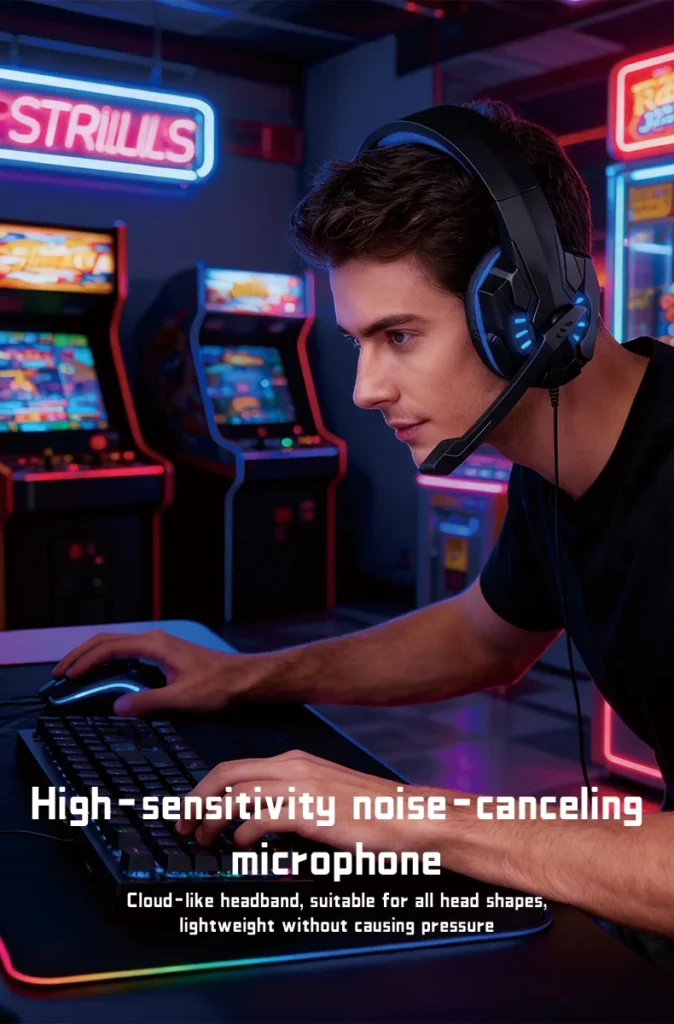 Sbadeacfd36874956a810348703fe611fv.webp A7 Headphones Wired Gaming Headset Earphones Music For computer With Mic Headset Stereo SVirtual Surround Bass LED Light Gamer