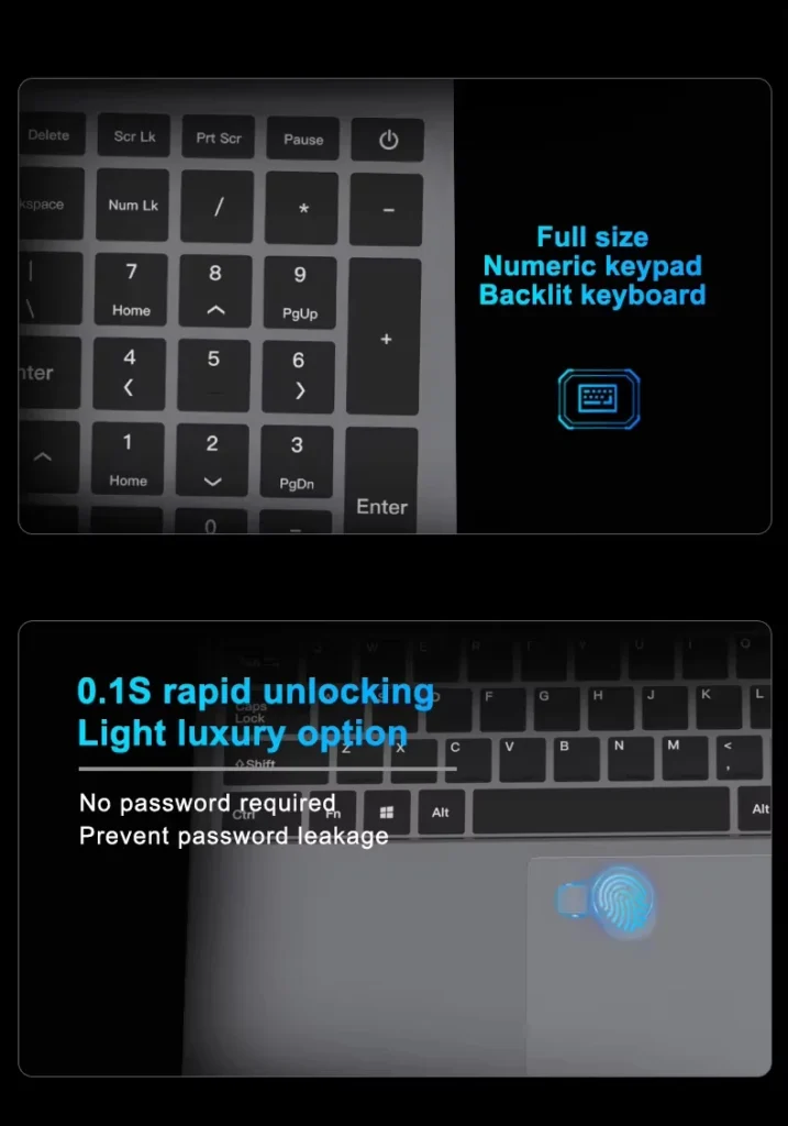 Sbc7a656a9256435eac4b67023f8096d5O.webp Windows 11 Pro 15.6" Ultra Slim Laptop intel Core i9-9900U 16GB RAM 1/2TB SSD Fingerprint Unlock Office game Backlight Laptop