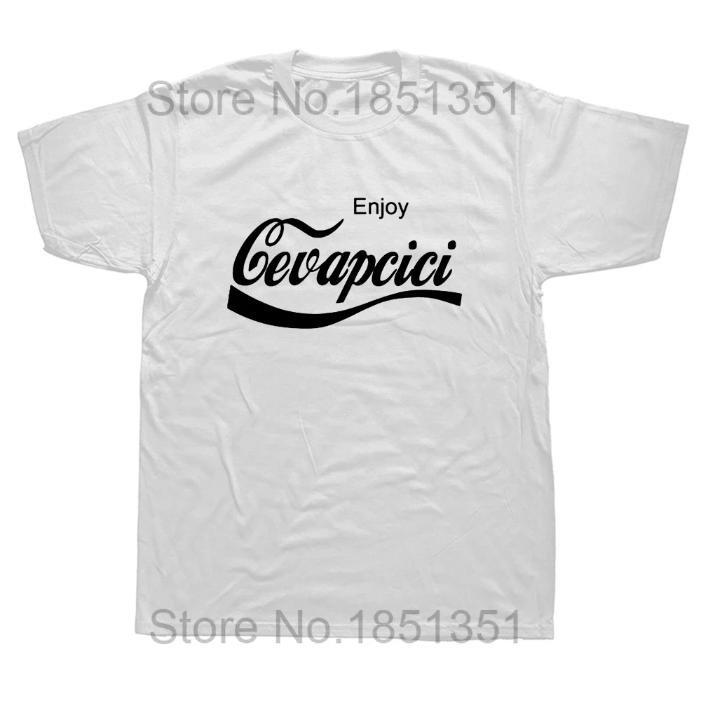 Enjoy Cevapcici Red T Shirt Print for Men Cotton New Cool Tee Cola Parody Retro Vintage Balkan Croatia Serbia Macedonia Cevape - Image 7