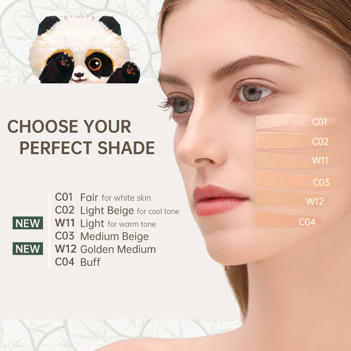 CATKIN Panda Land Full Coverage Cushion Fondation, Breathable Hydrating Nourishing Poreless Face Makeup Save for Sensitive Skin - Image 6