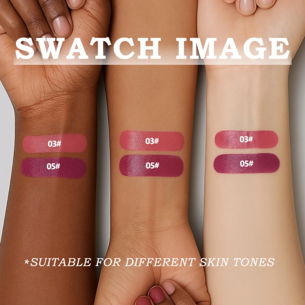 Moisturizing Cream Lip Gloss Autumn/Winter Moisturizing Liquid Lipstick Long lasting Non greasy Lip Makeup Christmas brown - Image 2