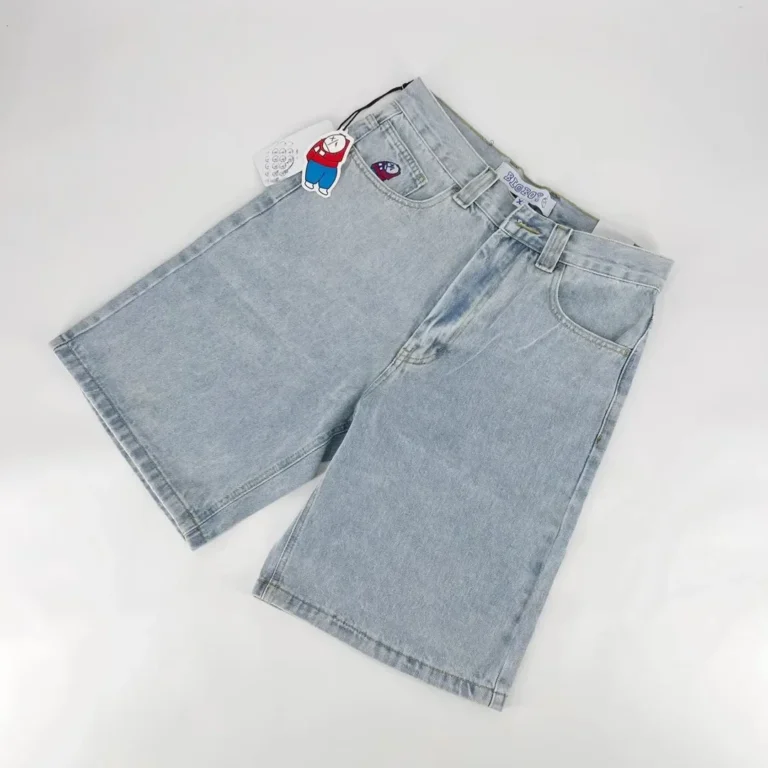 Sc509109deeee4a3ebbd774cadc6ef92c4.webp Y2k Black Punk Wash Baggy Work Shorts Men Women Summer Hip Hop Ripped Hole Denim Shorts Raw Edge Casual Jorts Streetwear