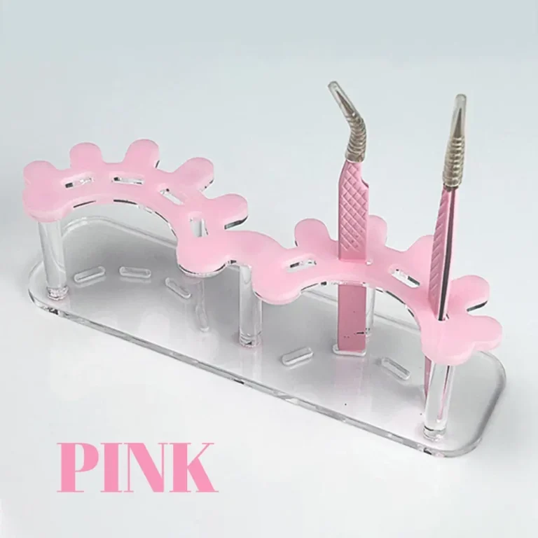 Sc8e330fe60a64653b4c675ba5bf6de98J.webp Acrylic Eyelash Tweezers Storage Rack Tweezer Organizer Holder Stand Eyelash Extension Tools Makeup Beauty Shelf 8 Holes
