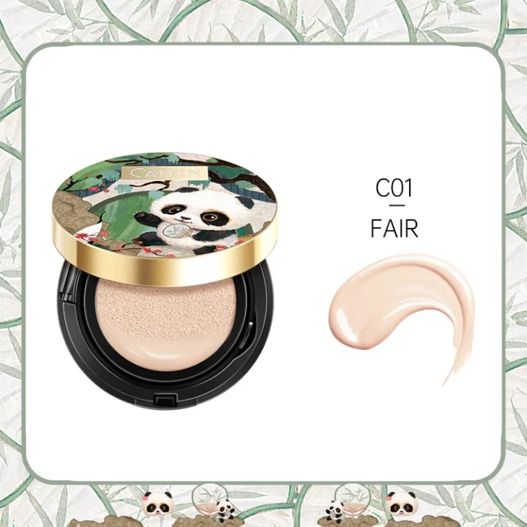 Scba97013a56e4c15b5b32dfd43fe03170.webp CATKIN Panda Land Full Coverage Cushion Fondation, Breathable Hydrating Nourishing Poreless Face Makeup Save for Sensitive Skin