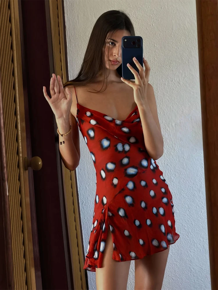 Retro Polka Dot Sling Maxi Dress Woman Sexy U-neck Sleeveless Waist-cinching Bodycon Dresses 2026 Summer Party Vacation Robes - Image 10